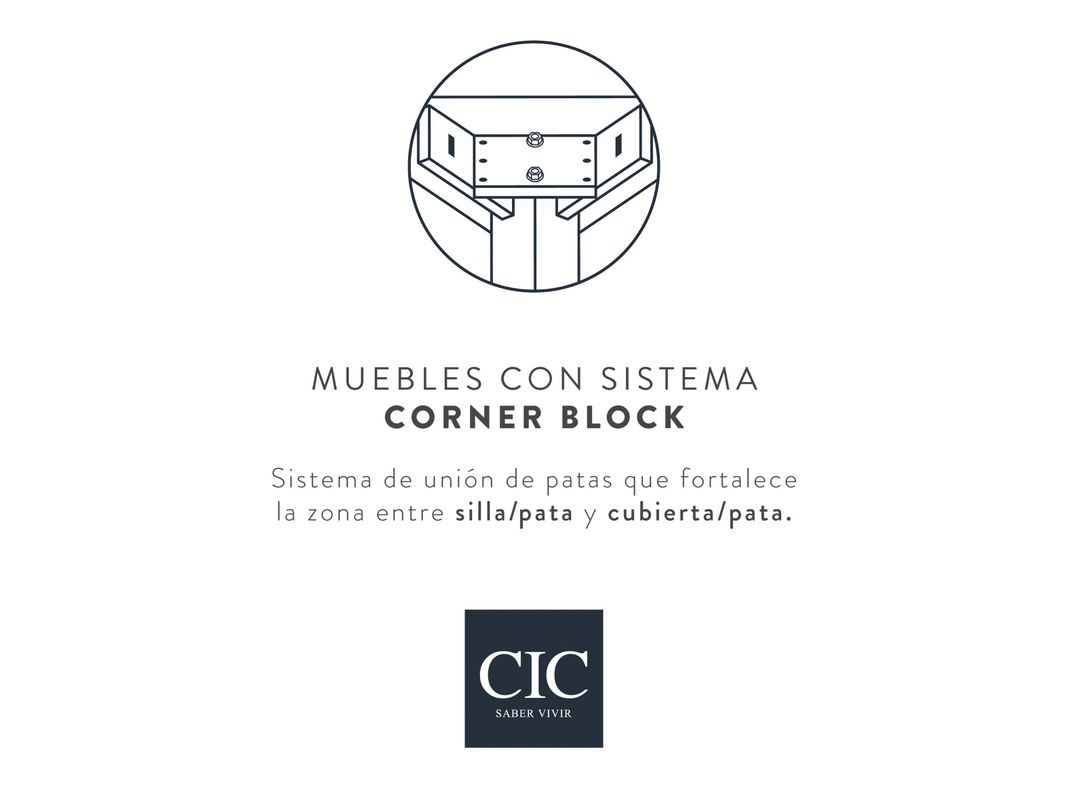 Juego de Comedor New Cordobes + 6 Sillas + 2 Sitiales Cic-8