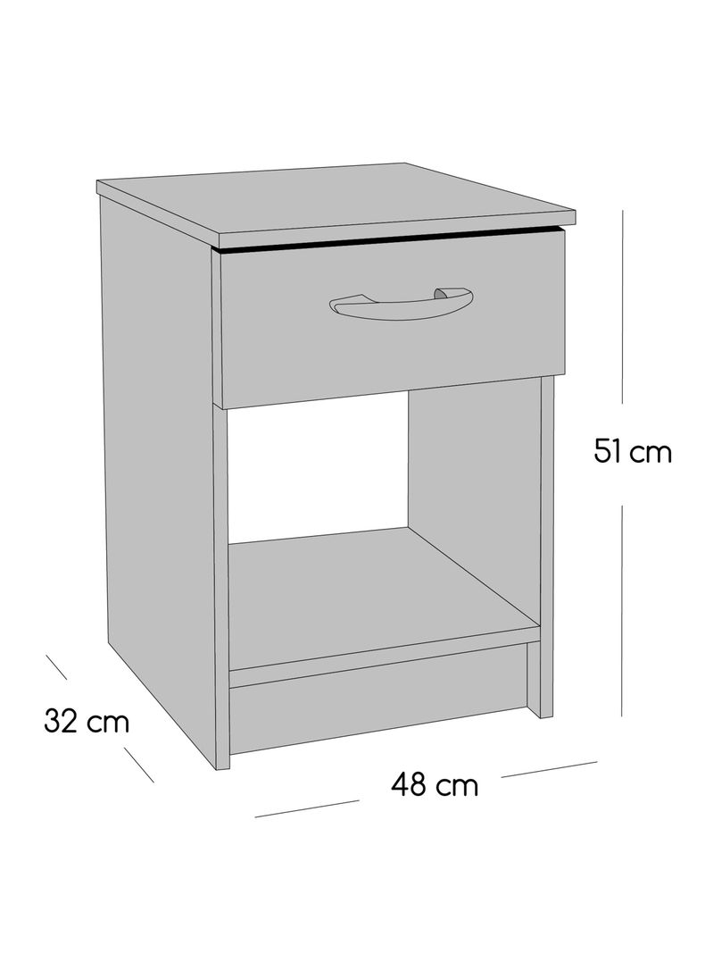 Cama Europea Cadiz 2 Plazas 190 cm + Set de Muebles Asturias-1