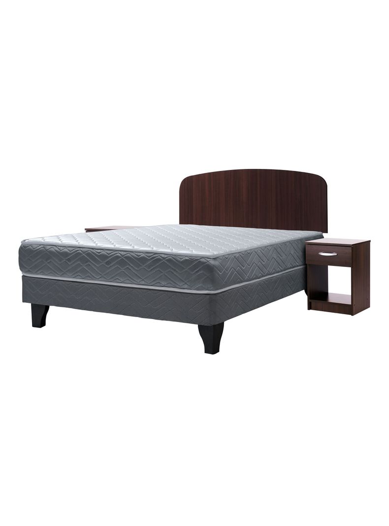 Cama Europea Cadiz 2 Plazas 190 cm + Set de Muebles Asturias-0
