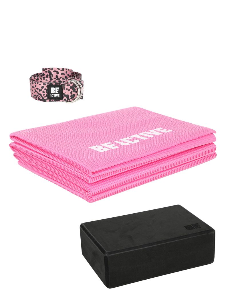 Pack Be Active Yoga Plegable + Block + Cinto