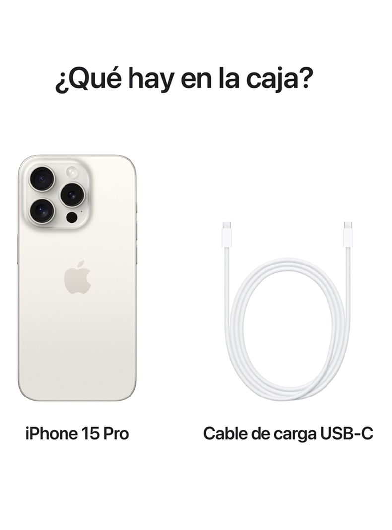 iPhone 15 Pro 128GB Titanio Blanco-8