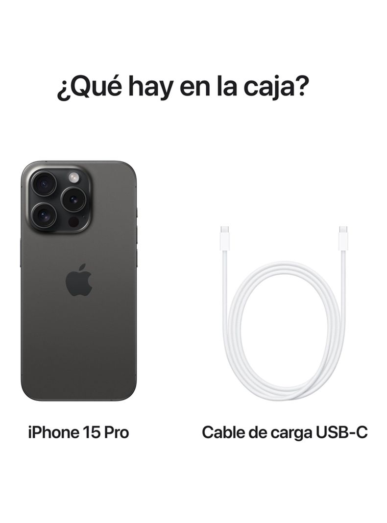 iPhone 15 Pro 256GB Titanio Negro-8