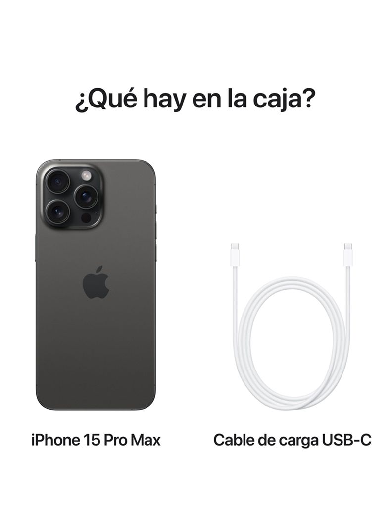 iPhone 15 Pro Max 512GB Titanio Negro-8