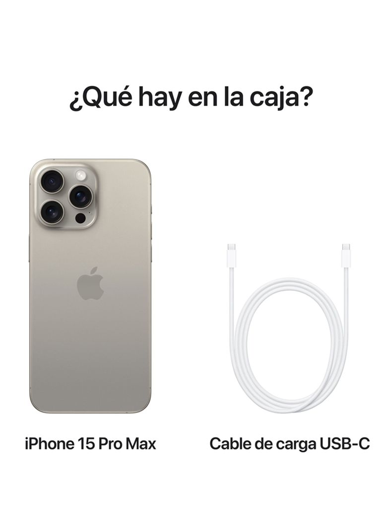 iPhone 15 Pro Max 512GB Titanio Natural-8
