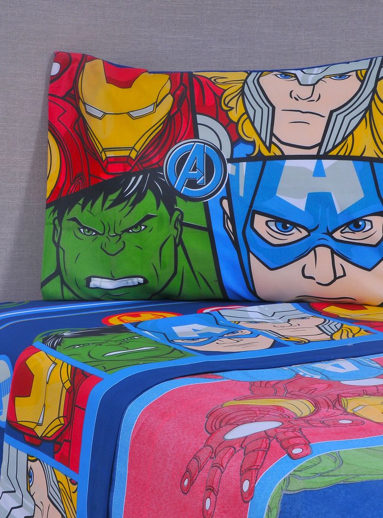 Juego de Sábanas 1.5 Plazas Avengers All-0