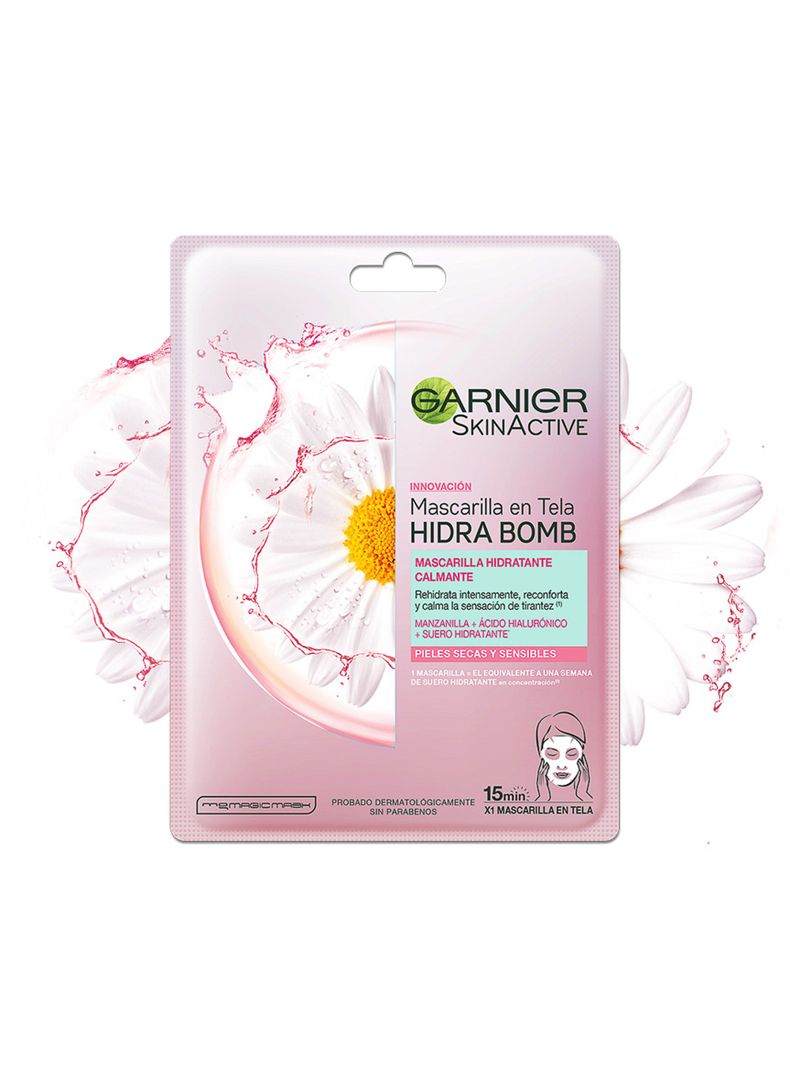 Mascarilla Garnier Skin Active Facial Tela Manzanilla-1
