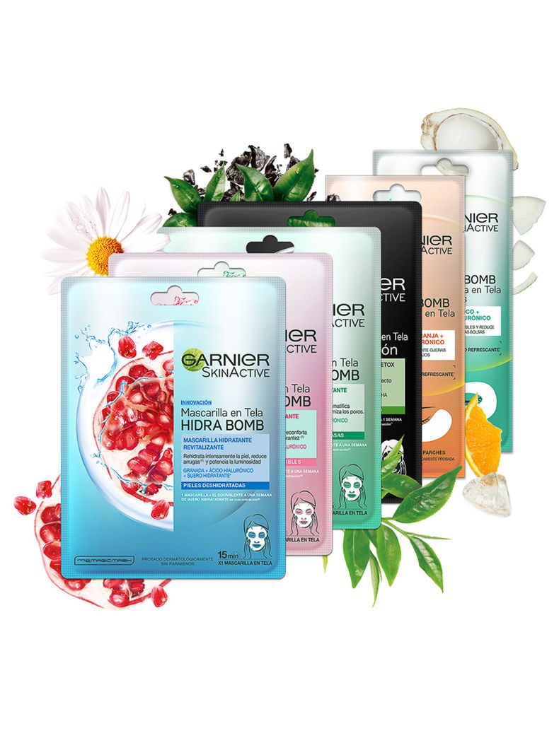 Mascarilla Garnier Skin Active Facial Tela Manzanilla-5