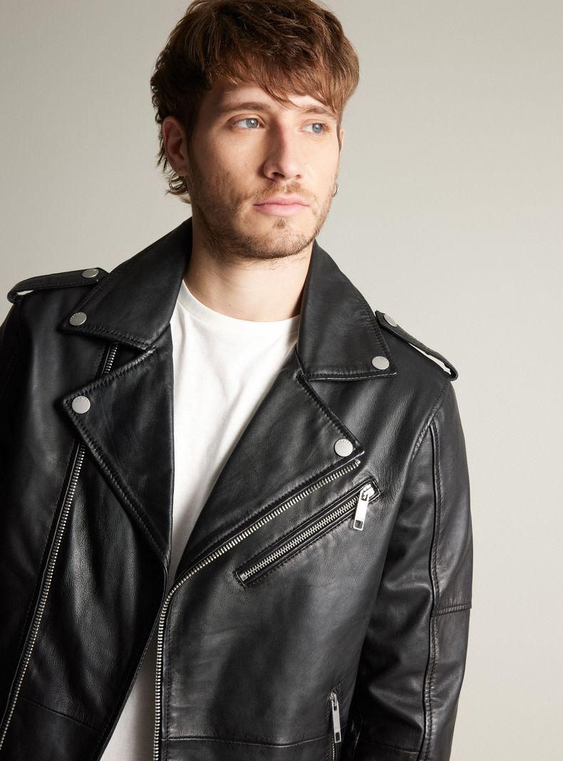Chaqueta Modelo Biker Cuero-2