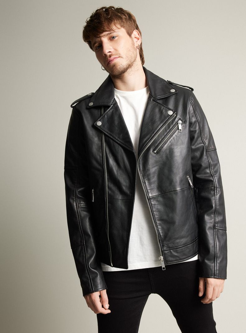 Chaqueta Modelo Biker Cuero-0