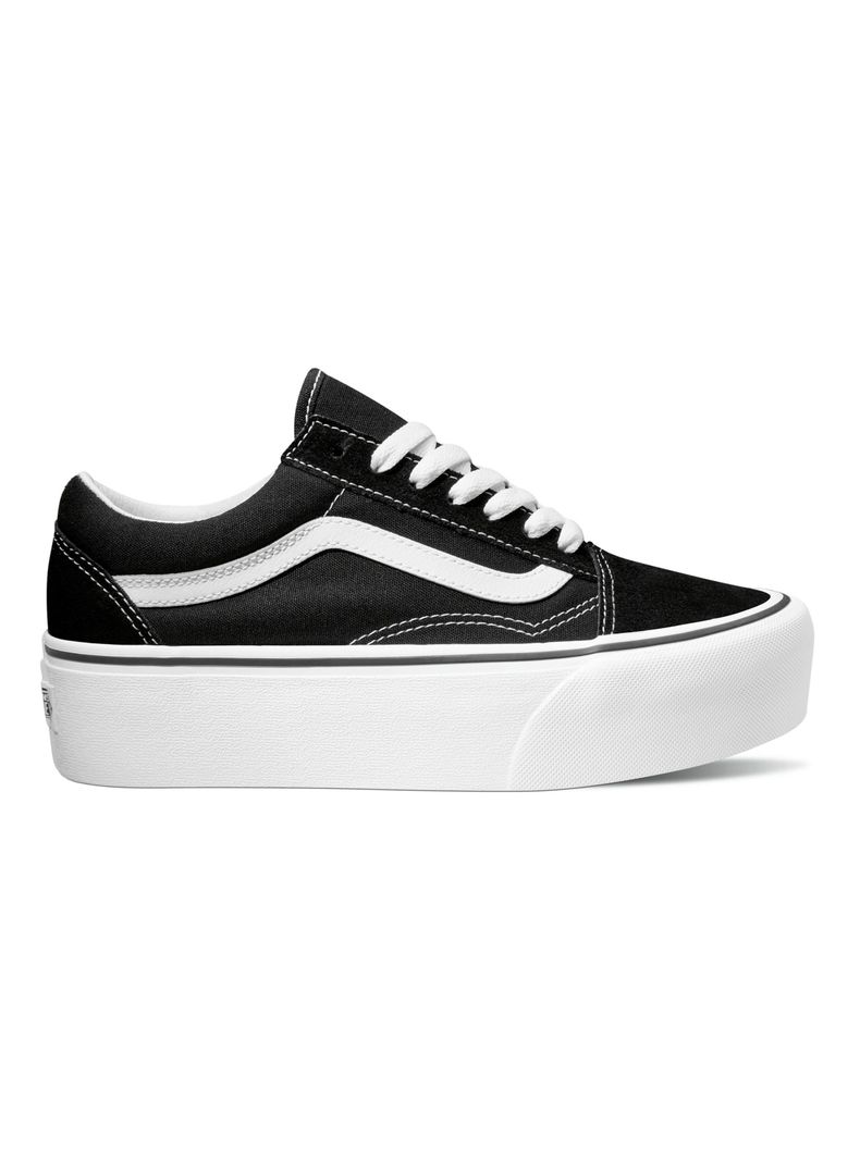 Zapatilla Urbana Black Old Skool Stackform Mujer-0