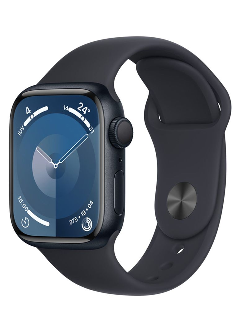 Apple Watch Series 9 GPS 41mm Caja Aluminio y Correa Deportiva Medianoche Talla S/M