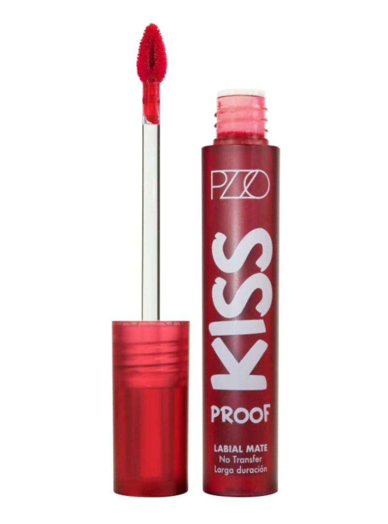 Labial Liquido Kiss Proof Red Intransferible 3 ml-0