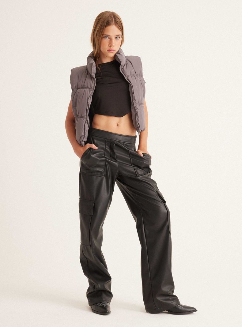 Parka Acolchada Crop-4