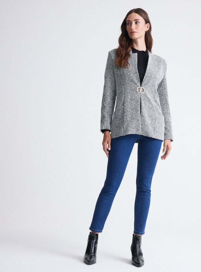 Blazer Fantasía Con Hebilla Metálica-4