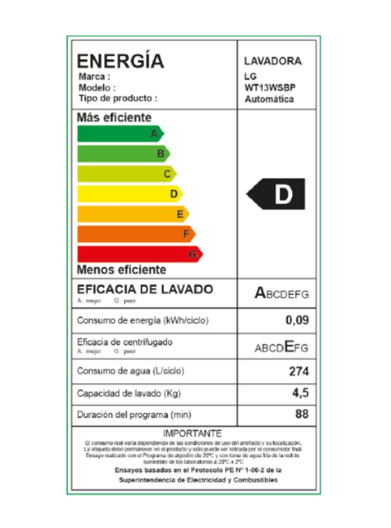 Lavadora Carga Superior 13 Kg WT13WSBP TurboDrum-9