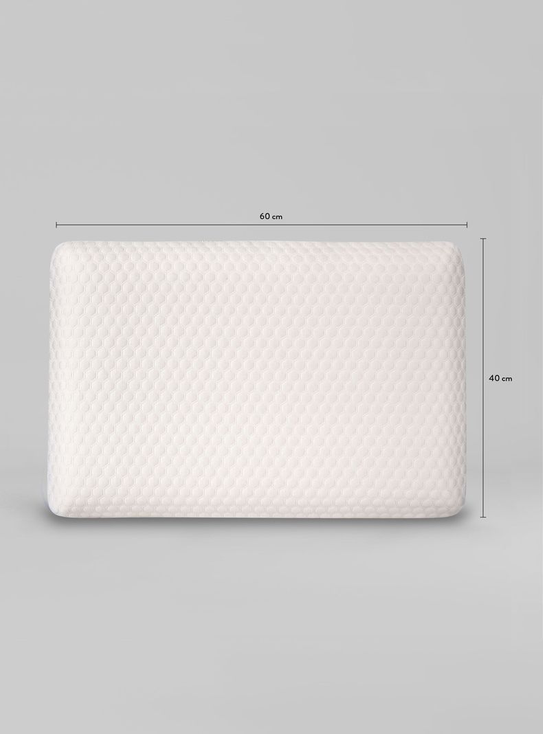 Set 2 Almohadas Viscoelástica Visco Medium 60 x 40 cm-1