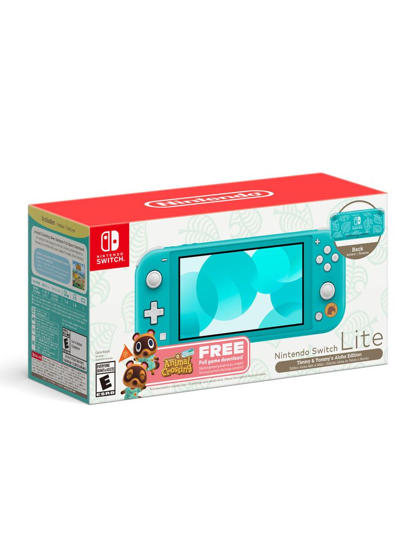 Consola Nintendo Switch Lite Coral ED Timmy + Animal Crossing