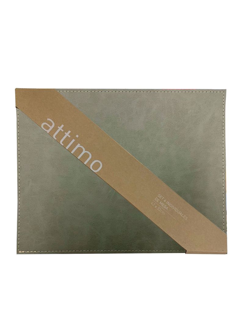 Pack 4 Individuales Verde 42x32 cm-4
