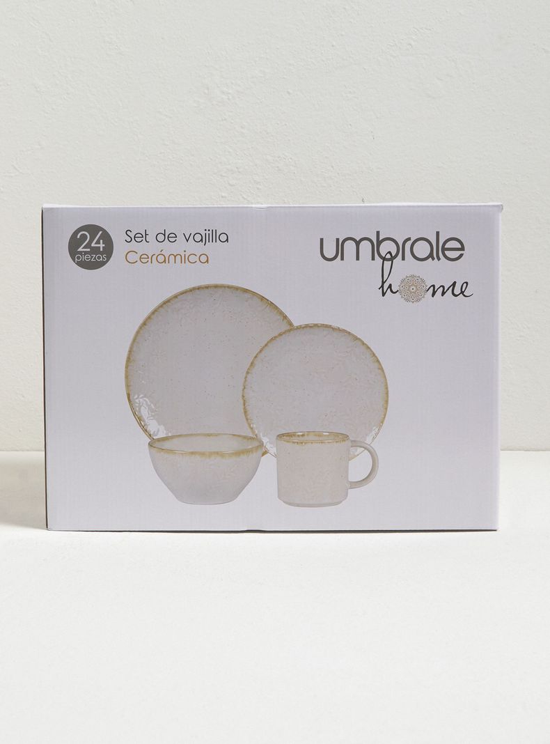 Set Vajilla Ramas 24 Piezas Cerámica-4