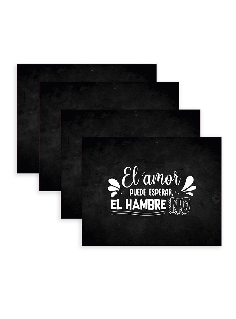 Pack 4 Individuales Frases 42x32 cm-1