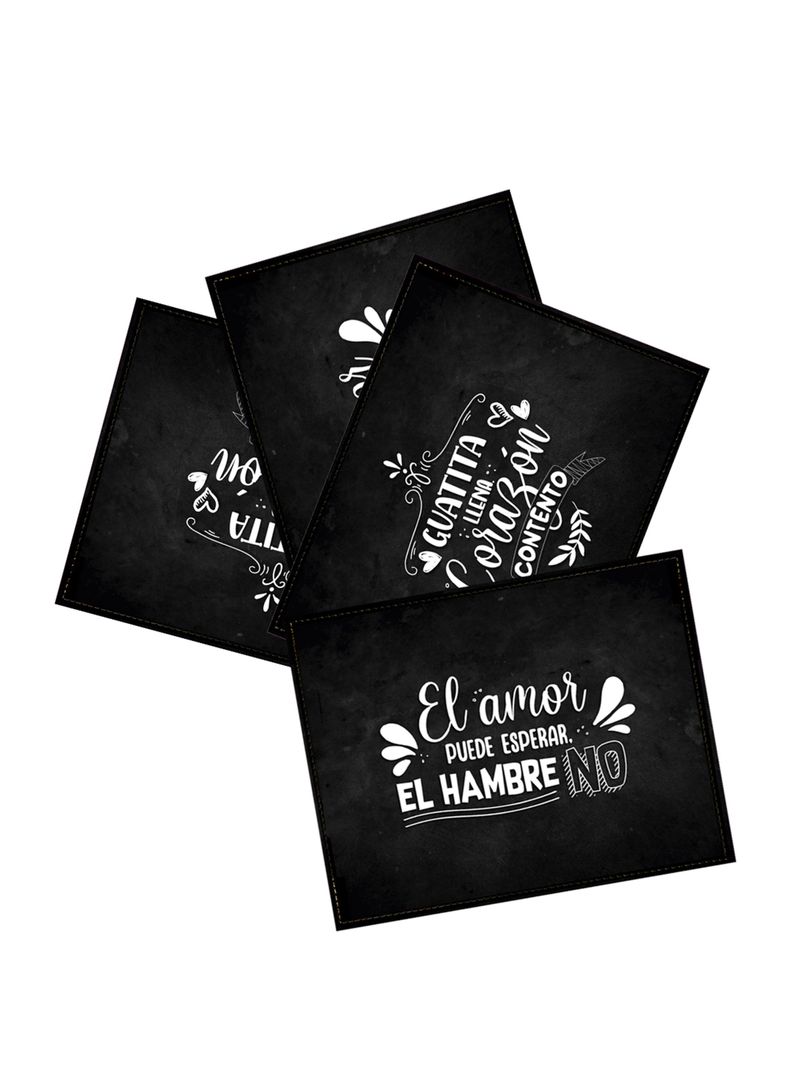 Pack 4 Individuales Frases 42x32 cm-2