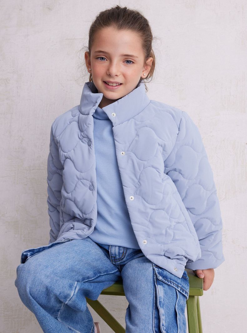 Parka Acolchada Botones