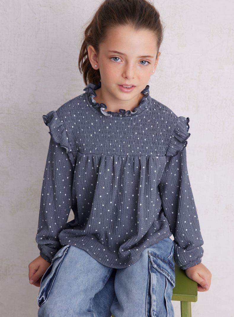 Blusa Vuelos Estampada
