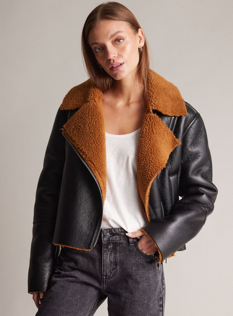 Chaqueta Biker Chiporro Y Pu-0