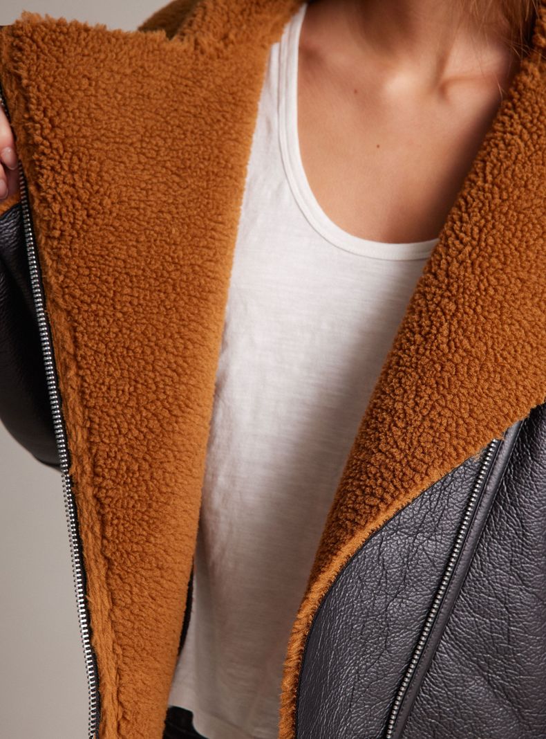 Chaqueta Biker Chiporro Y Pu-3