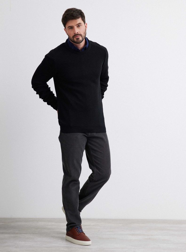 Sweater Cuello Grueso Redondo-4