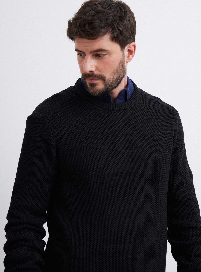 Sweater Cuello Grueso Redondo-2