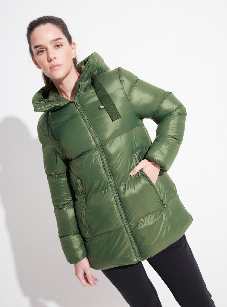 Parka Larga con Gorro