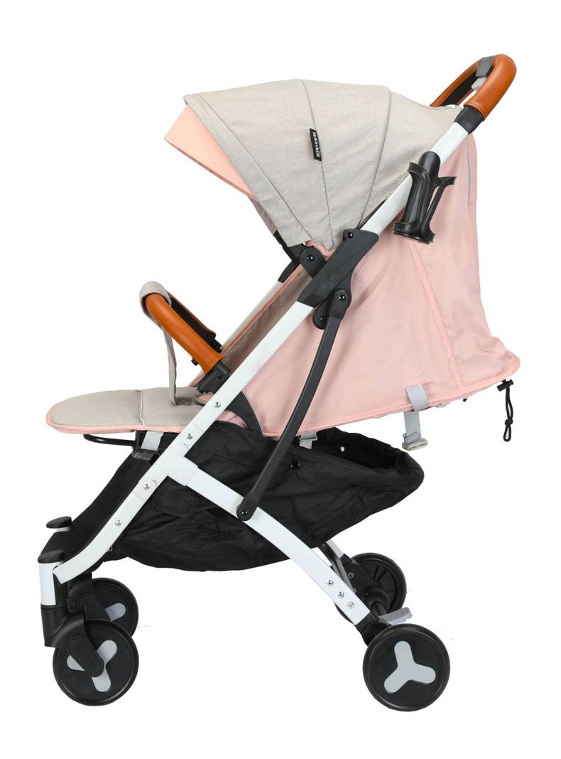 Coche Paseo Compacto Rosado-3