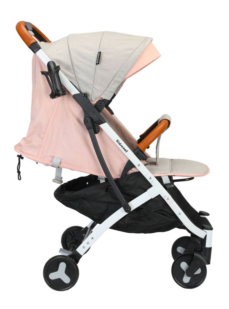 Coche Paseo Compacto Rosado-2