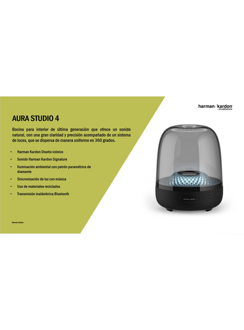 Parlante Bluetooth Aura Studio 4 Negro-4