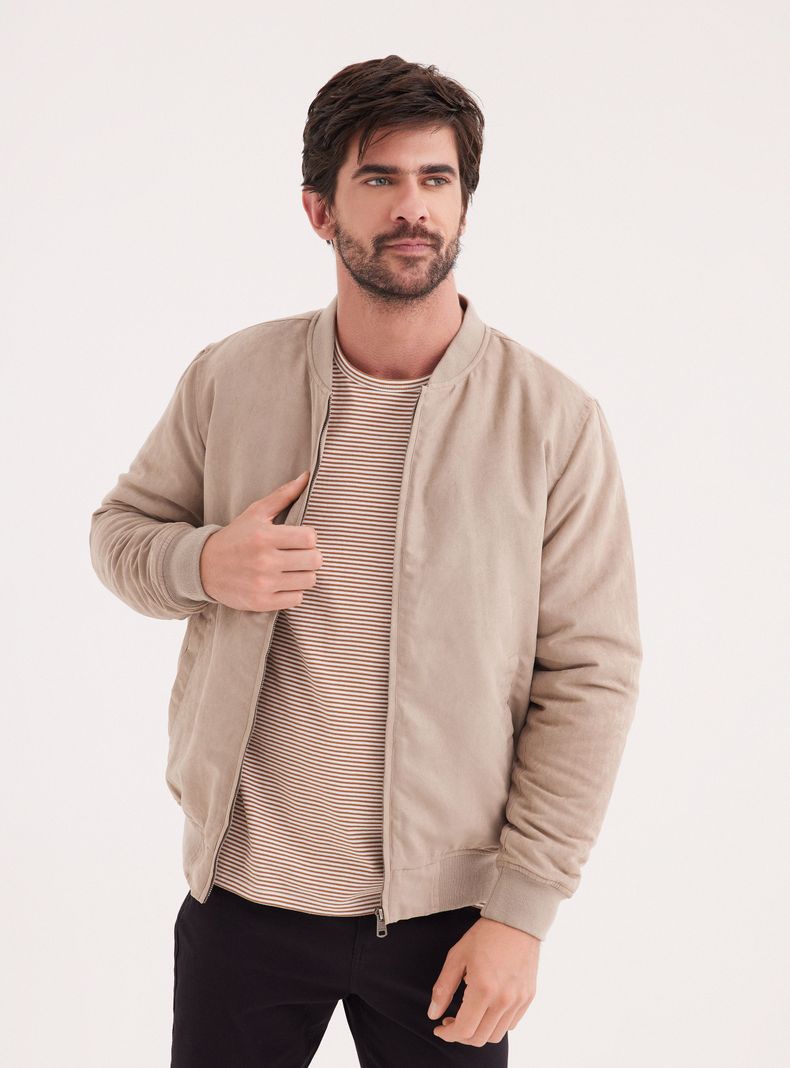 Chaqueta Bomber Gamuza-0