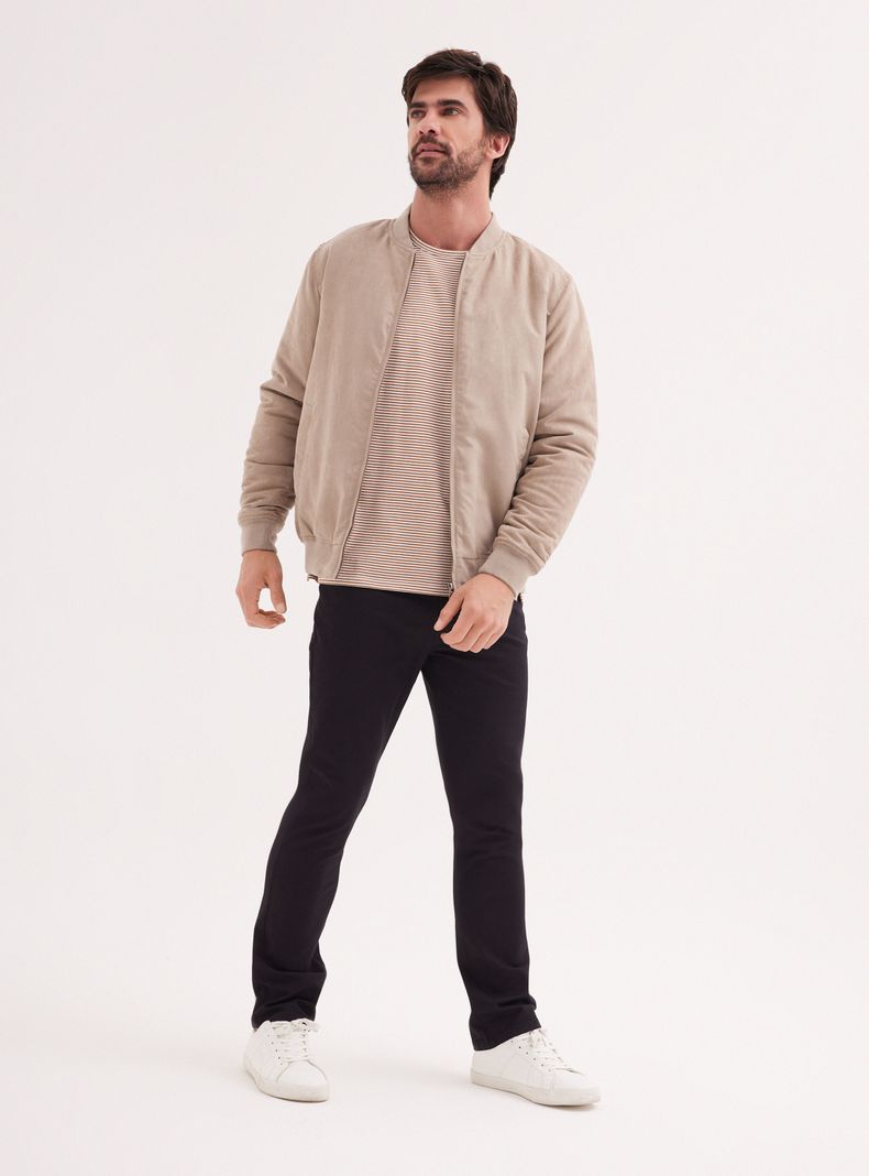 Chaqueta Bomber Gamuza-4