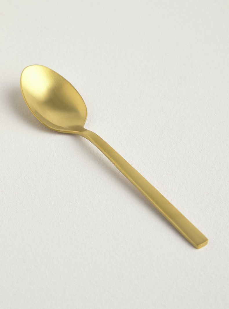 Set 6 Cucharas Postre Gold-1