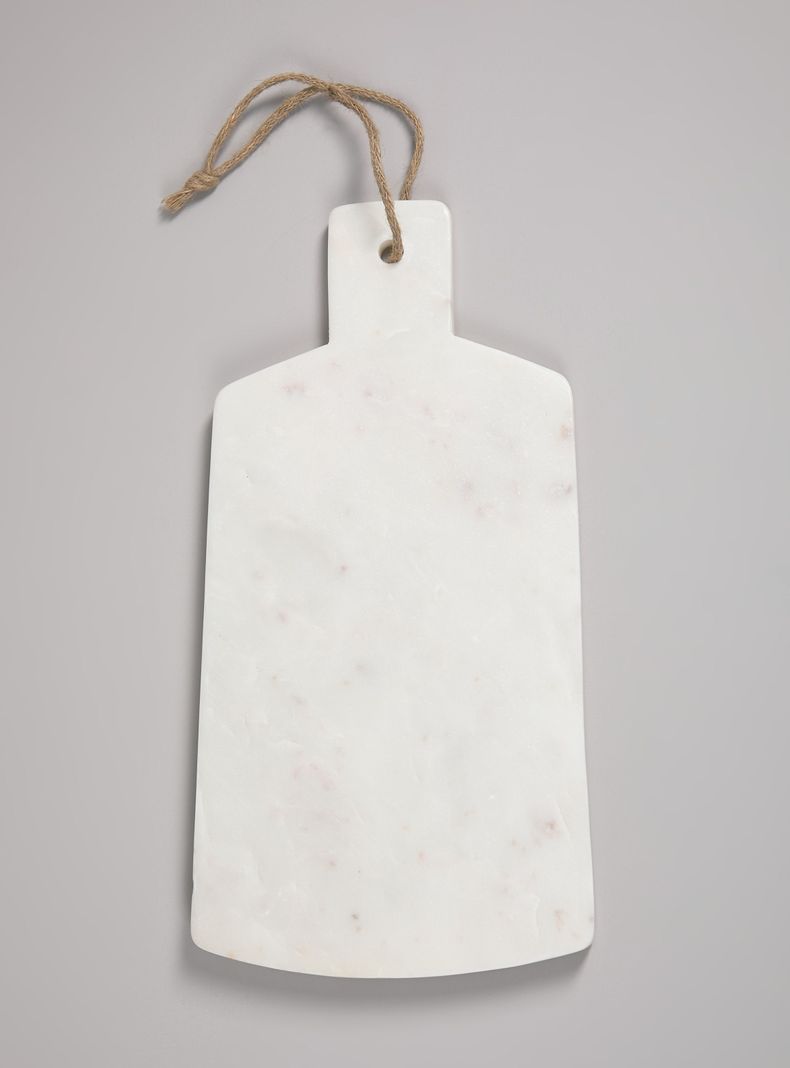 Tabla Mármol Rectangular Blanco 20x40 cm-1
