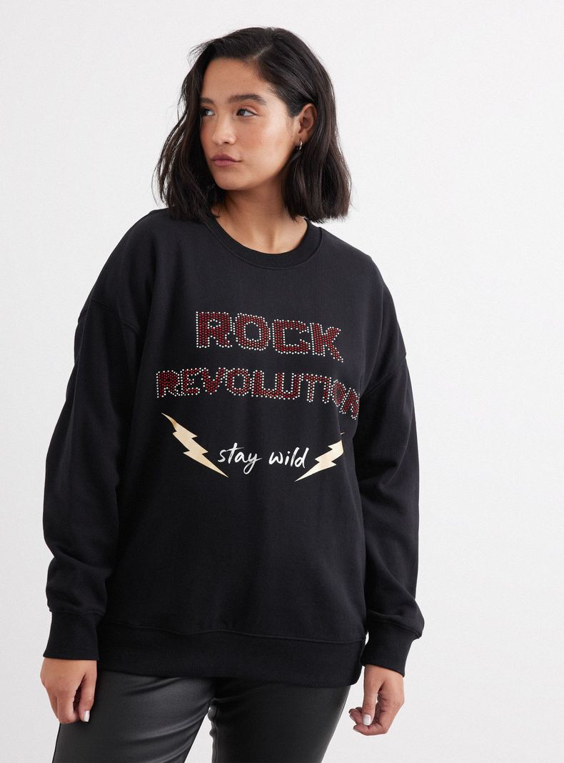 Polerón Estampado Rock