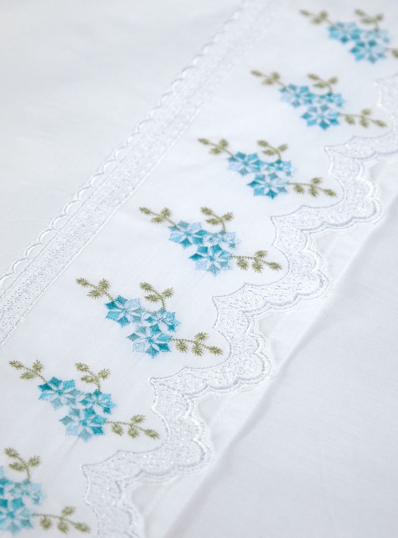 Sábanas 2 Plazas 180 Hilos Broderie Calipso-2