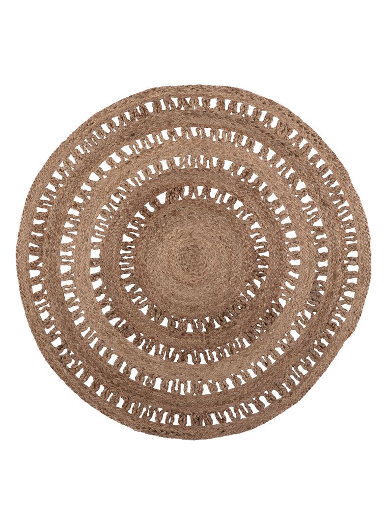 Alfombra Redonda Yute 120 cm Gold 14-0