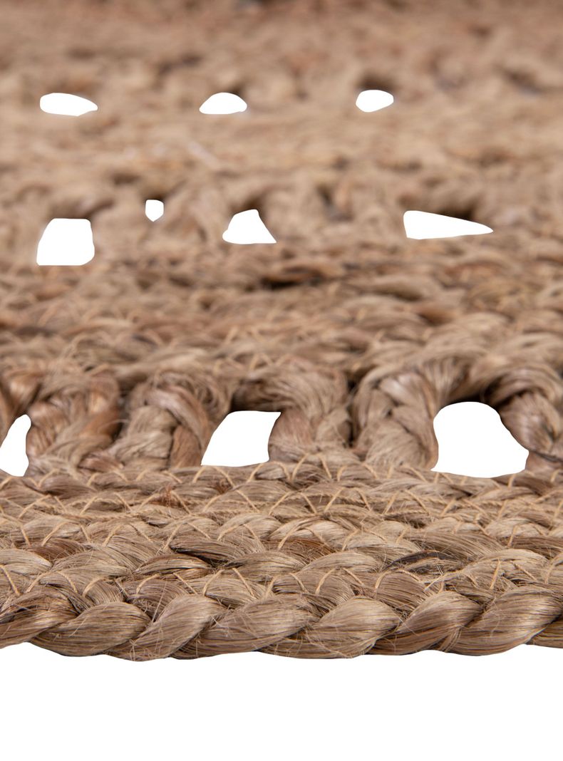 Alfombra Redonda Yute 120 cm Gold 14-1