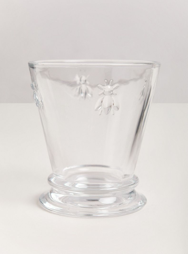 Set 4 Vasos Cortos Vidrio Bee-1