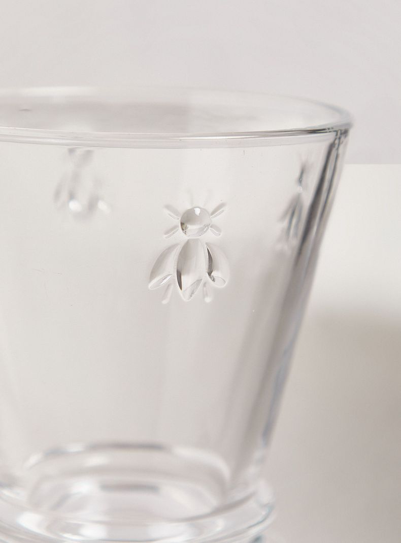 Set 4 Vasos Cortos Vidrio Bee-2