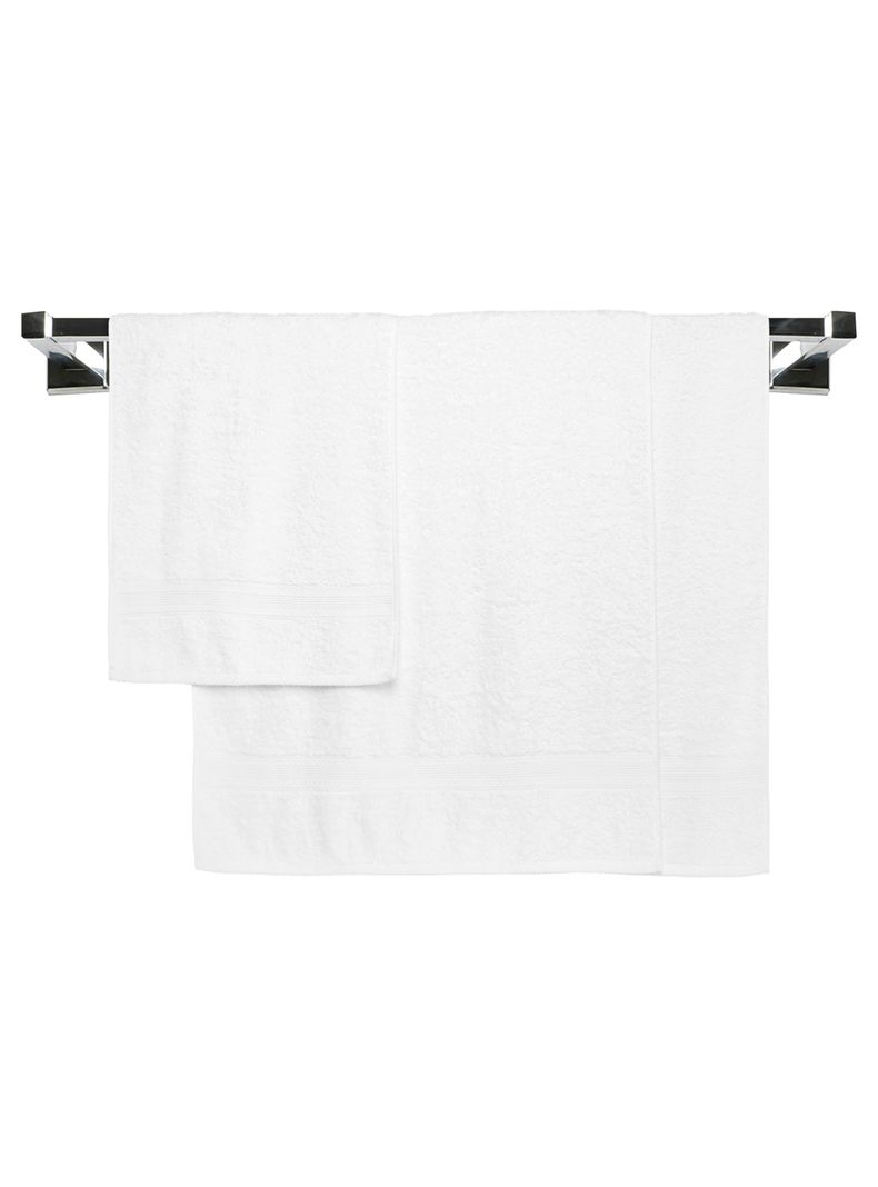 Set Lourdes 2 Toallas de Baño + Mano 500 grs Blanco-0
