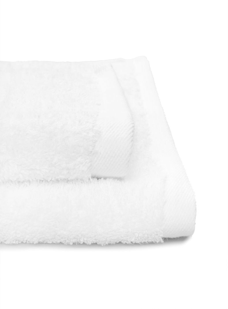 Set Lourdes Toalla de Baño + Mano 700 grs Blanco-1