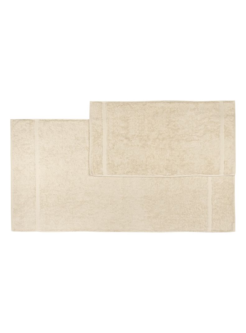 Ser Lourdes 2 Toallas de Baño + Mano 700 grs Beige-2