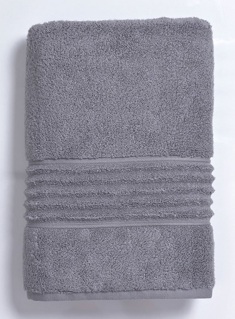 Toalla Lisa Baño 600 g Gris-0