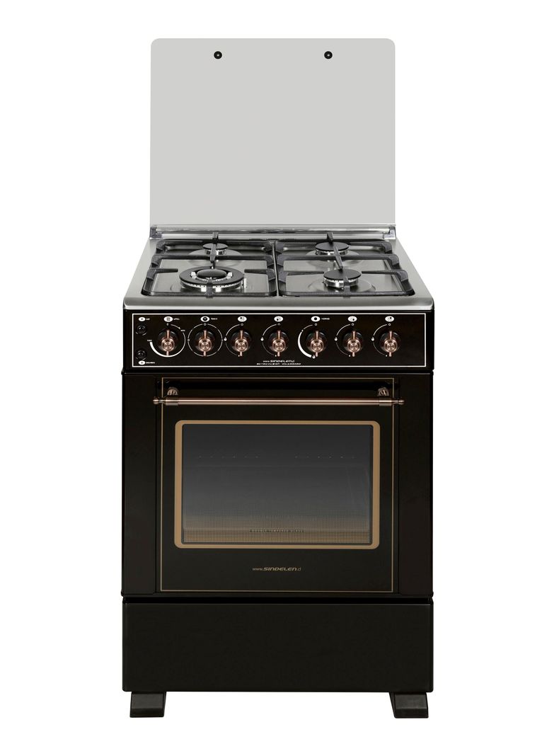 Cocina a Gas Nova Vita 4 Quemadores CH-6850RD Retro Design-0